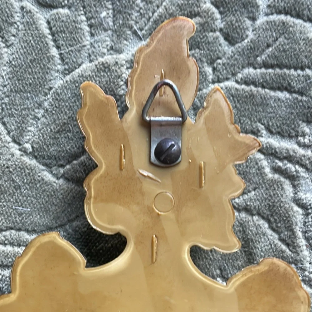 Pair Vintage Cameo Wall Plaques Baroque Female/Goddess Images USA - Picture 9 of 10